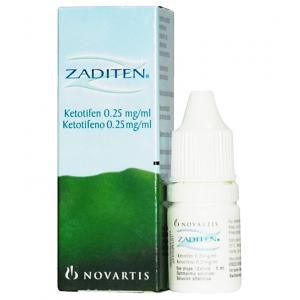 Zaditen 0.25 mg / mL Eye Drops ( Ketotifen ) 5 mL